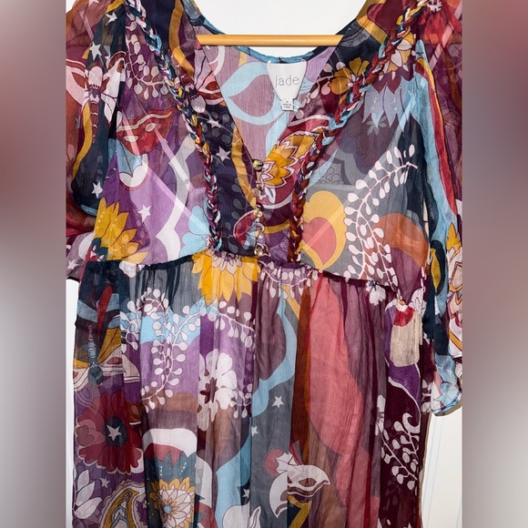 NWT - Jade by Johnny Was Multicolor Floral Dress - Picture 6 of 7